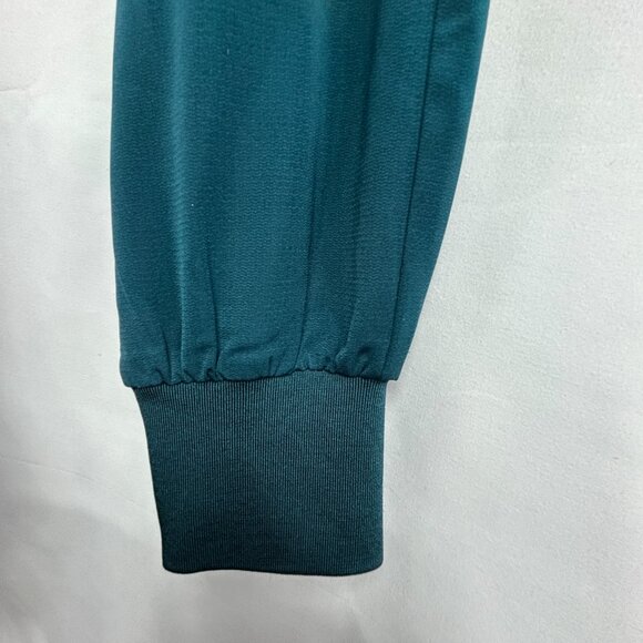 RW&CO Chic Teal Satin One-Piece Jumpsuit - X-Small XS - Picture 8 of 11